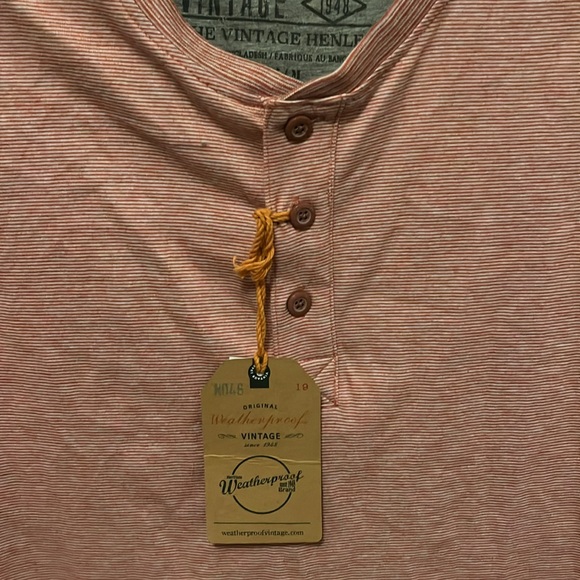 Medium Weatherproof vintage t shirt, pale red stripes (BNWT) - Picture 8 of 8